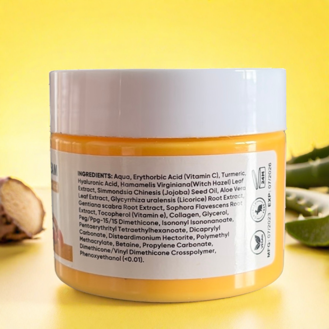 Crème hydratante au curcuma ‘’ anti-tâches’’