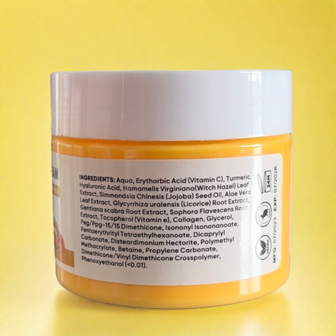 Crème hydratante au curcuma ‘’ anti-tâches’’