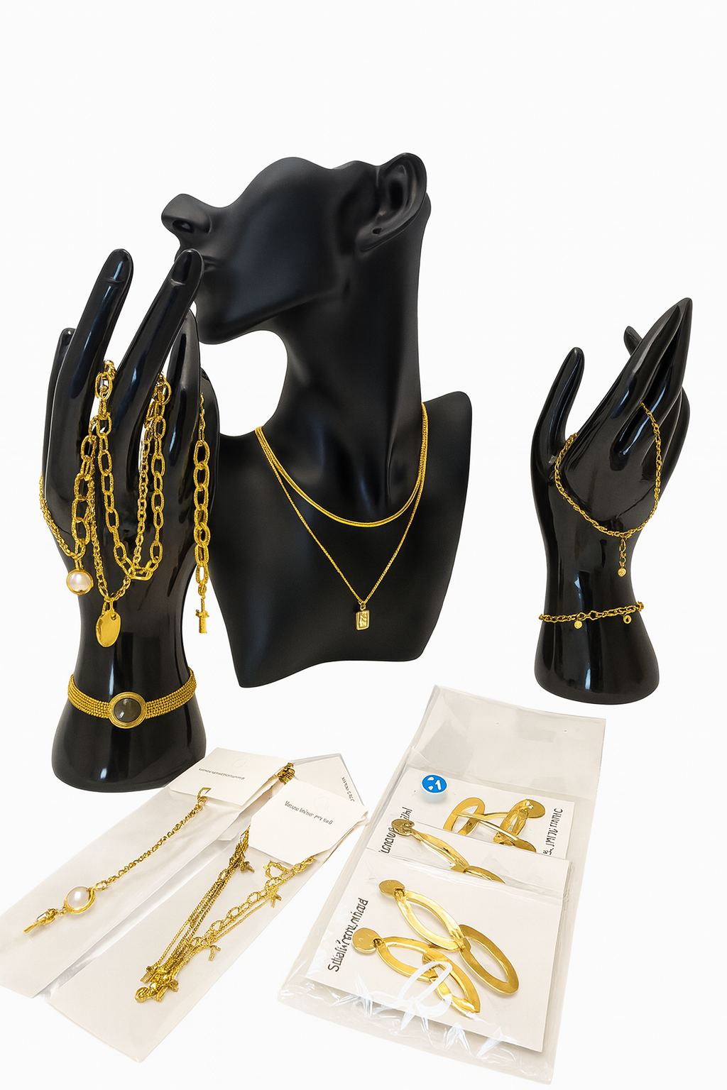 Lot de Bijoux en Acier Inoxydable (5 Douzaines Mélangées)